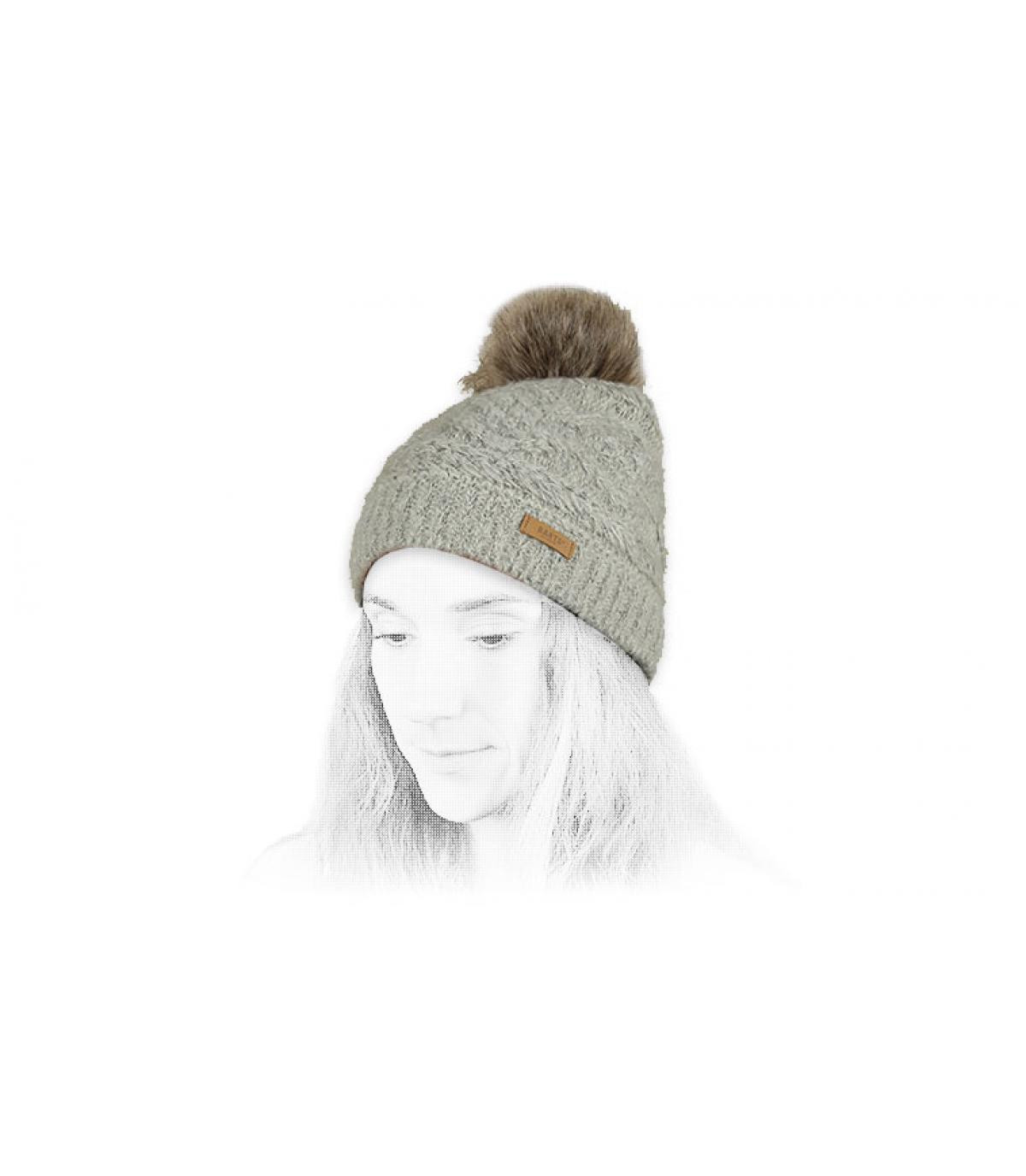 Barts gorro beis pompón pelo Barts gorro beis pompón pelo